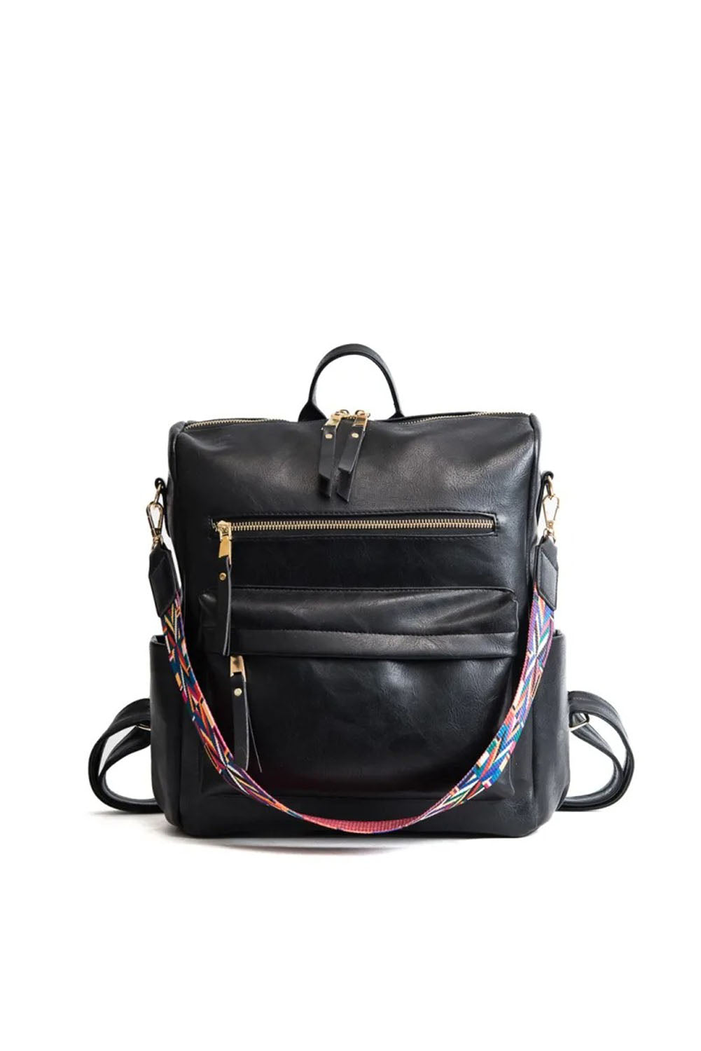 Black Casual Versatile Backpack