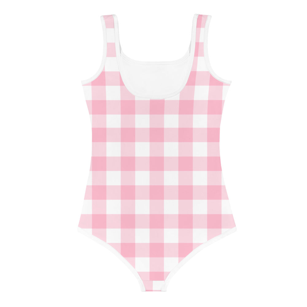 SOFIA KIDS SWIMSUIT | PINK GINGHAM