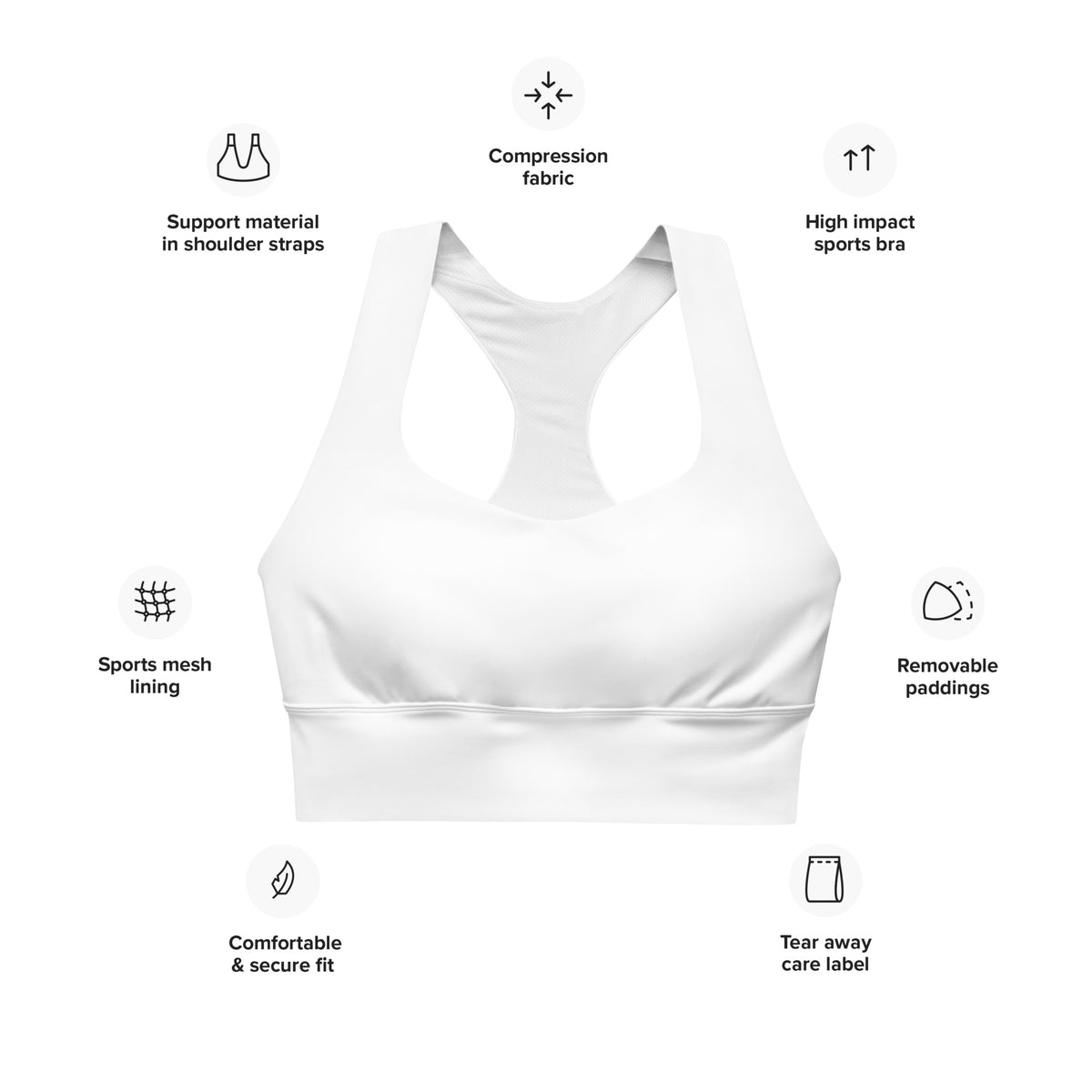 ECOCOLADA SPORTS BRA - WHITE