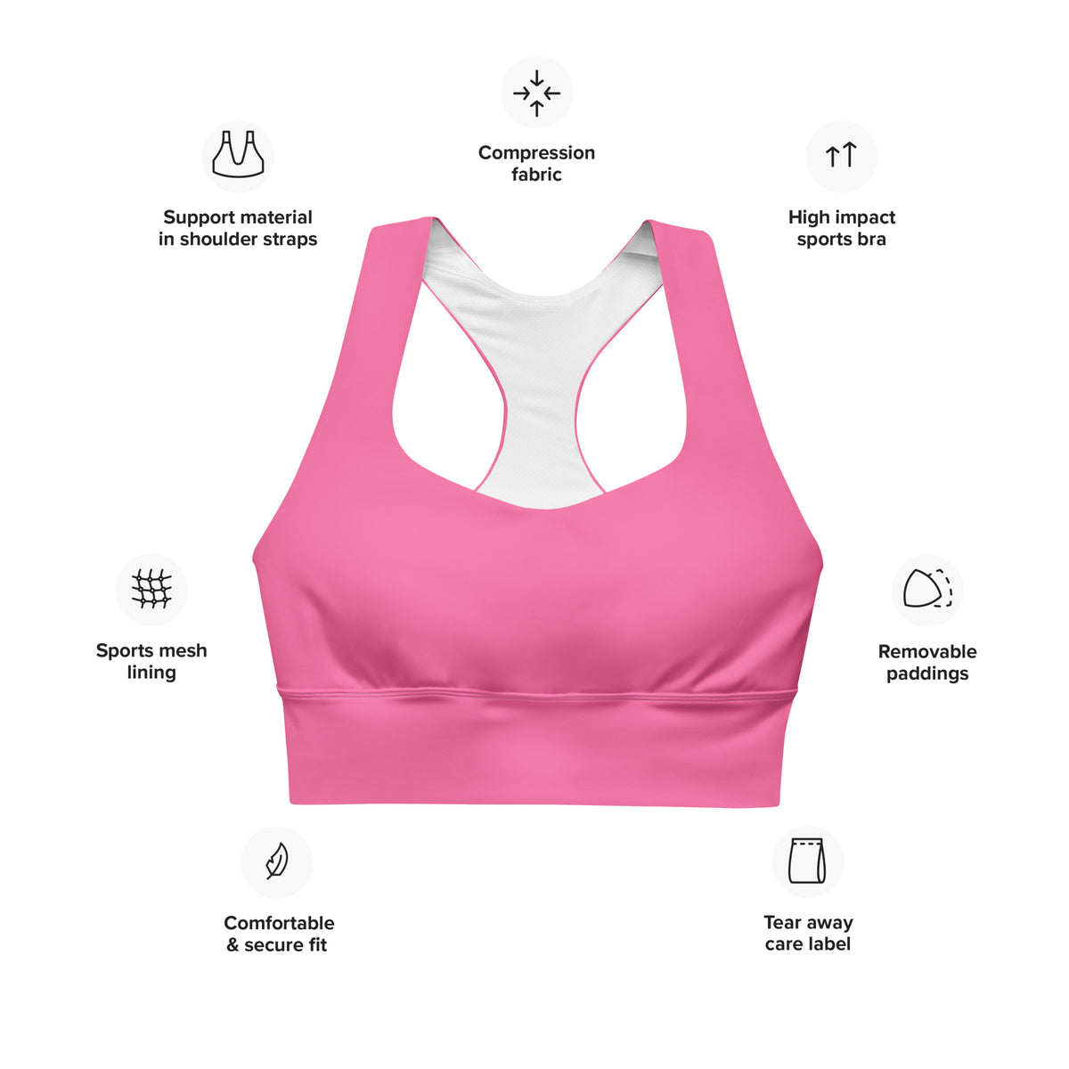 ECOCOLADA SPORTS BRA - ROSA PINK