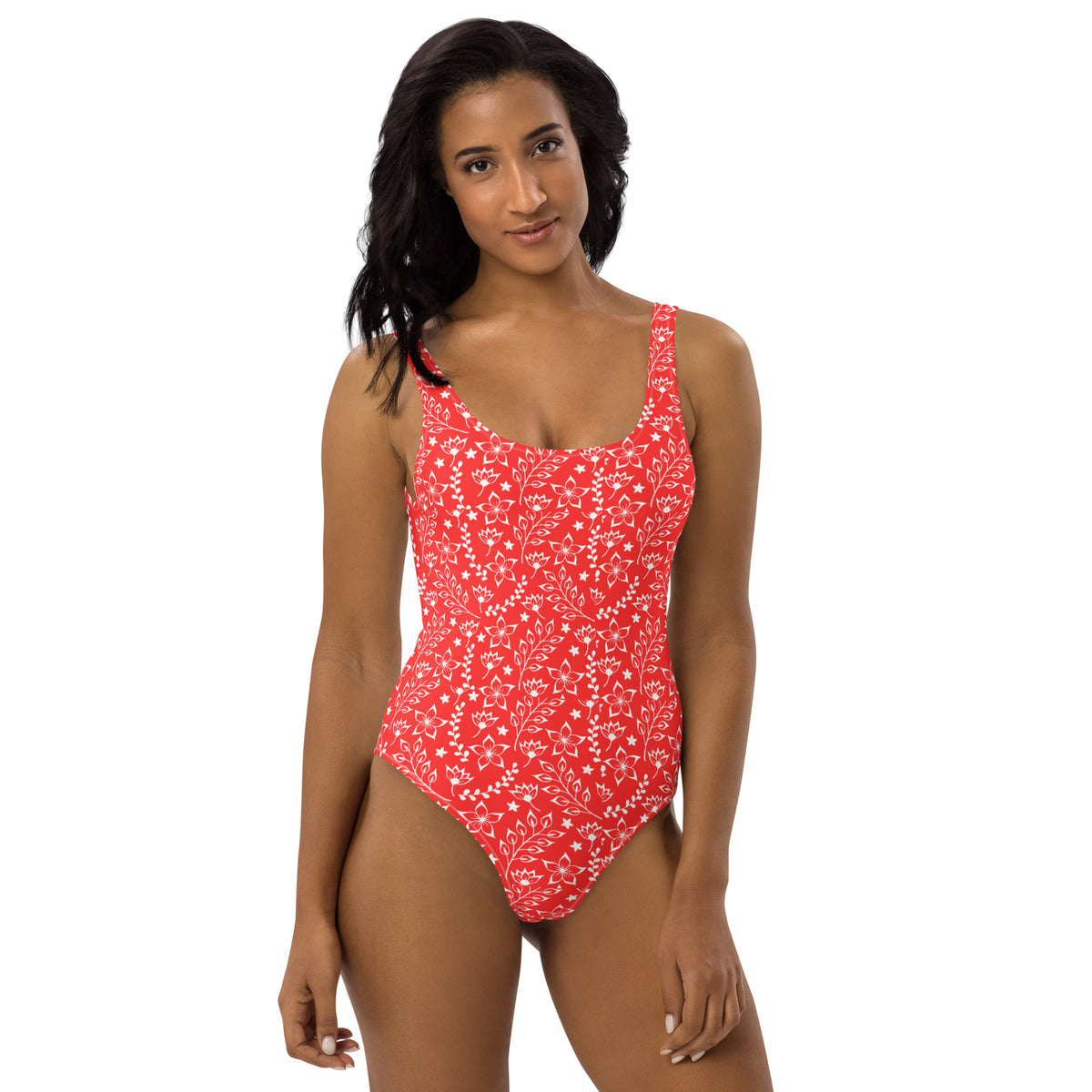 FLORIDA ECO ONE PIECE SWIMSUIT - RED GARDEN