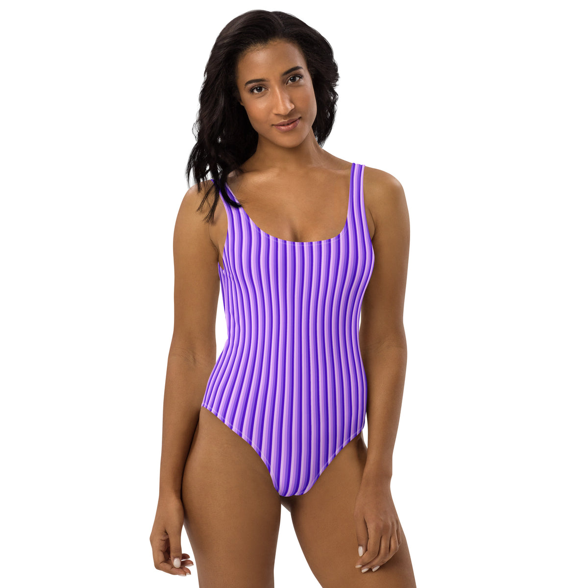 FLORIDA ECO ONE PIECE SWIMSUIT - PURPLE STRIPES