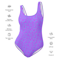 FLORIDA ECO ONE PIECE SWIMSUIT - PURPLE GARDEN