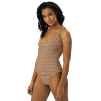 FLORIDA ECO ONE PIECE SWIMSUIT - BROWN POLKA DOTS