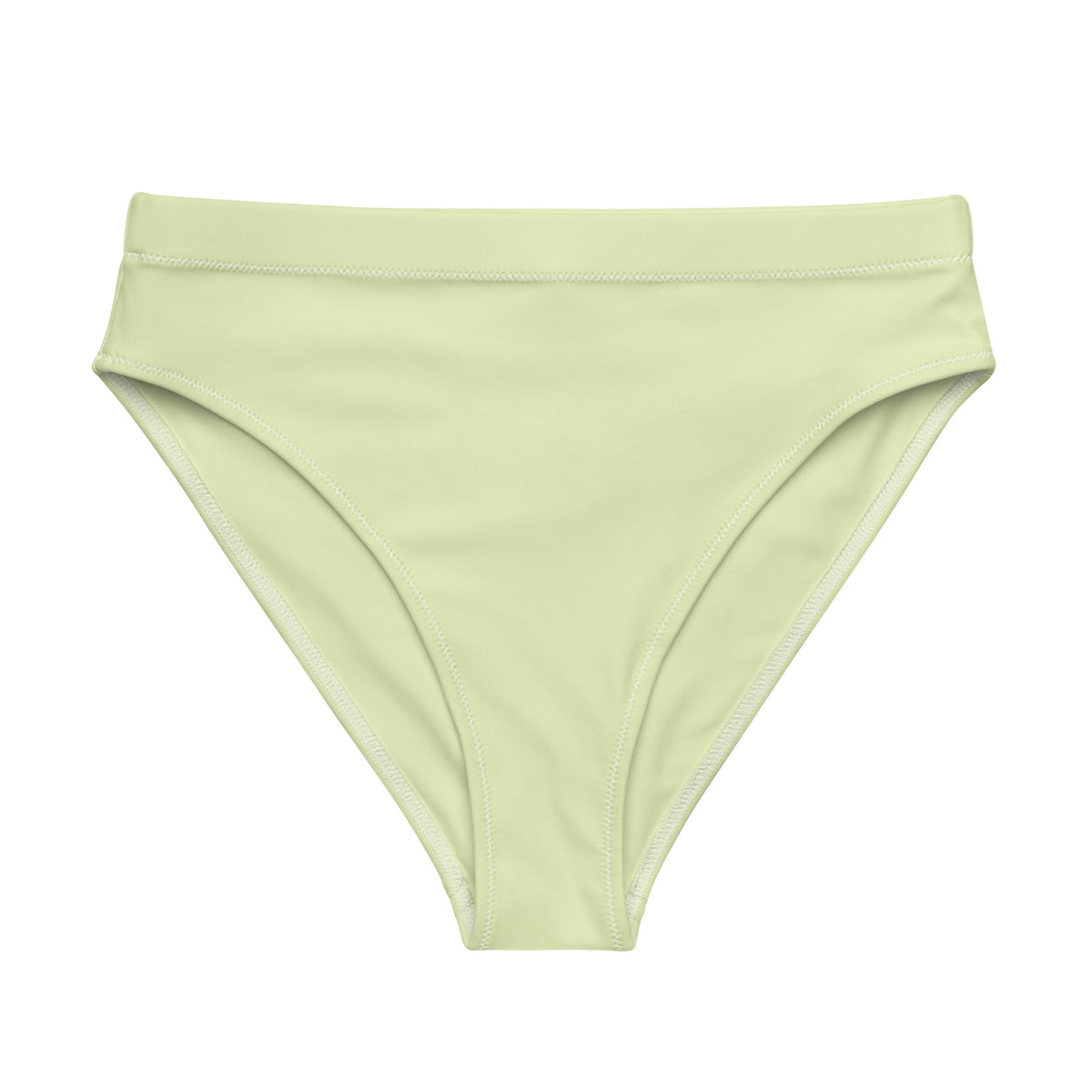 MIAMI ECO HIGH WAISTED BIKINI BOTTOM | PASTEL LIME