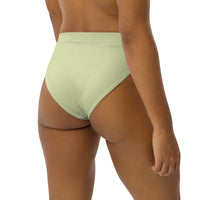 MIAMI ECO HIGH WAISTED BIKINI BOTTOM | PASTEL LIME