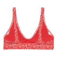 BELLA ECO PADDED BIKINI TOP | - GARDEN PARTY RED