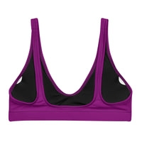 BELLA ECO PADDED BIKINI TOP - BERRY PURPLE