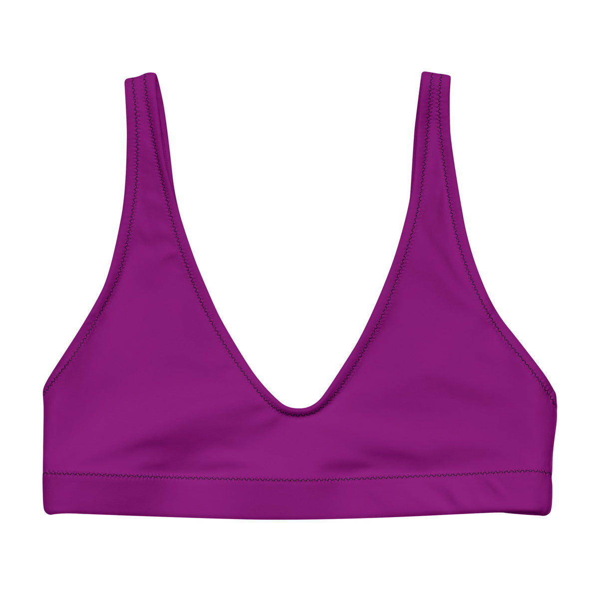 BELLA ECO PADDED BIKINI TOP - BERRY PURPLE