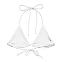 TRIANGLE STRING BIKINI TOP ECO - WHITE