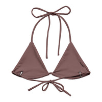 TRIANGLE STRING BIKINI TOP ECO - CHOCOLATE