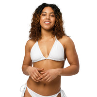 TRIANGLE STRING BIKINI TOP ECO - WHITE