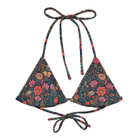 TRIANGLE STRING BIKINI TOP ECO - NIGHT ECLIPSE