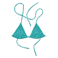 TRIANGLE STRING BIKINI TOP ECO - IRIS HIBISCUS