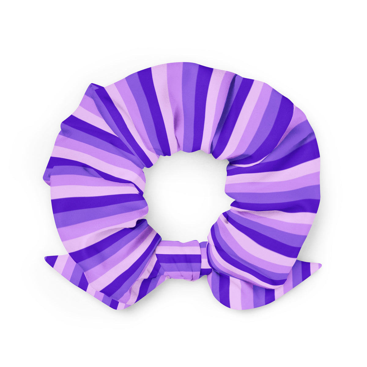 ECO SCRUNCHIE - PURPLE STRIPES