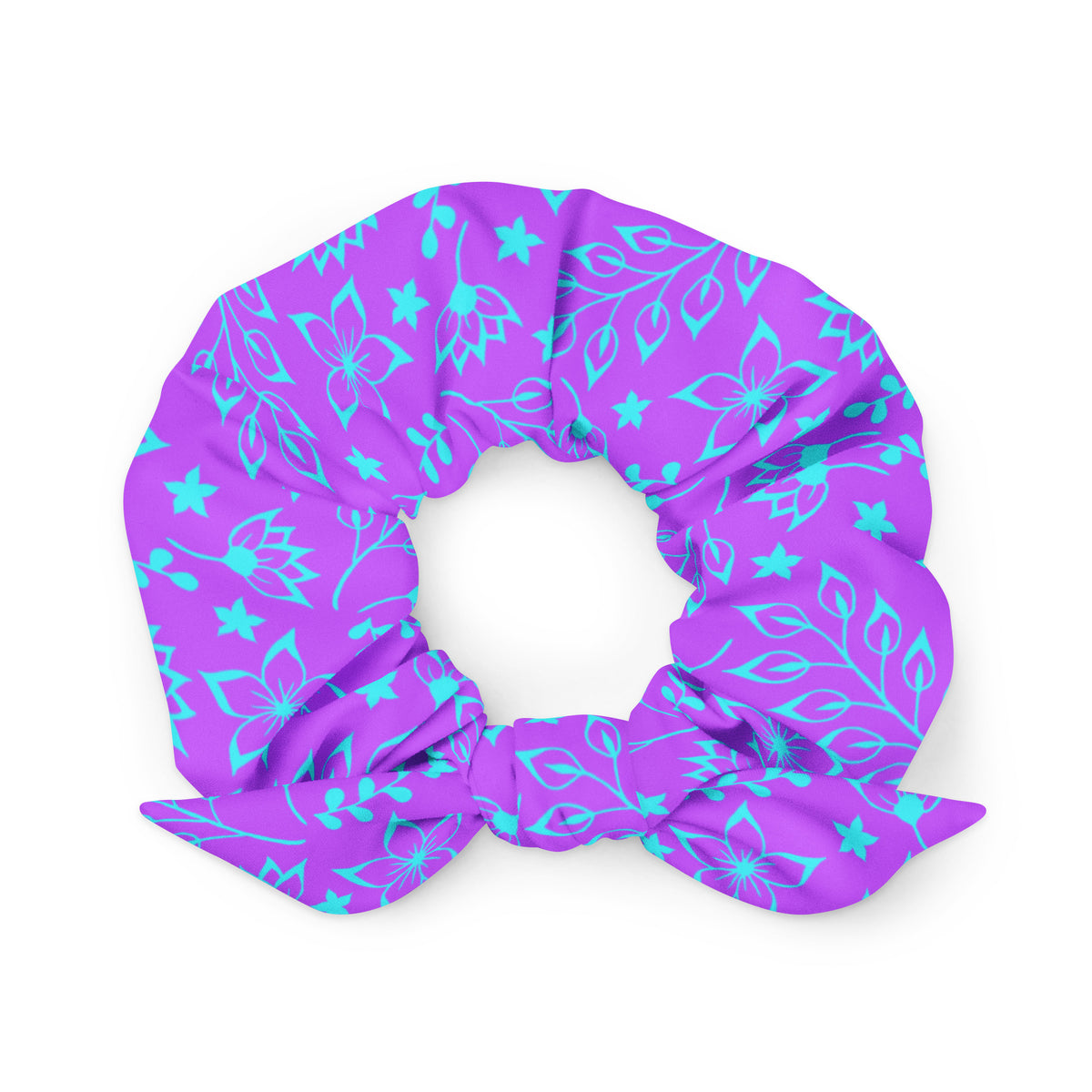 ECO SCRUNCHIE - GARDEN PARTY PURPLE