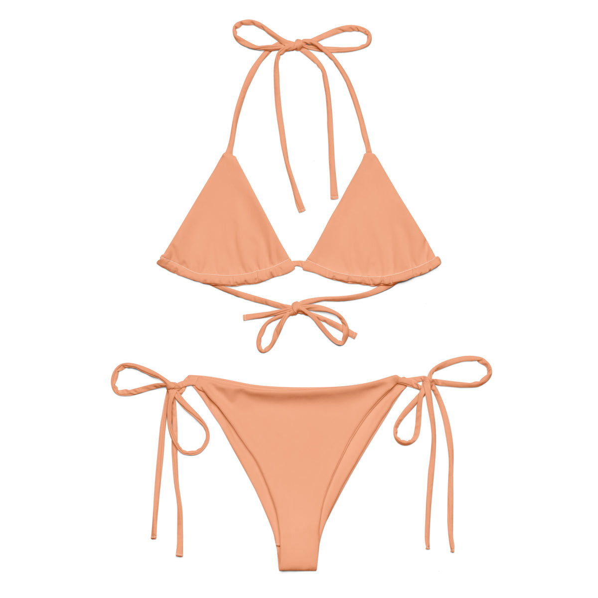 STRING BIKINI SET ECO - PEACHY PINK