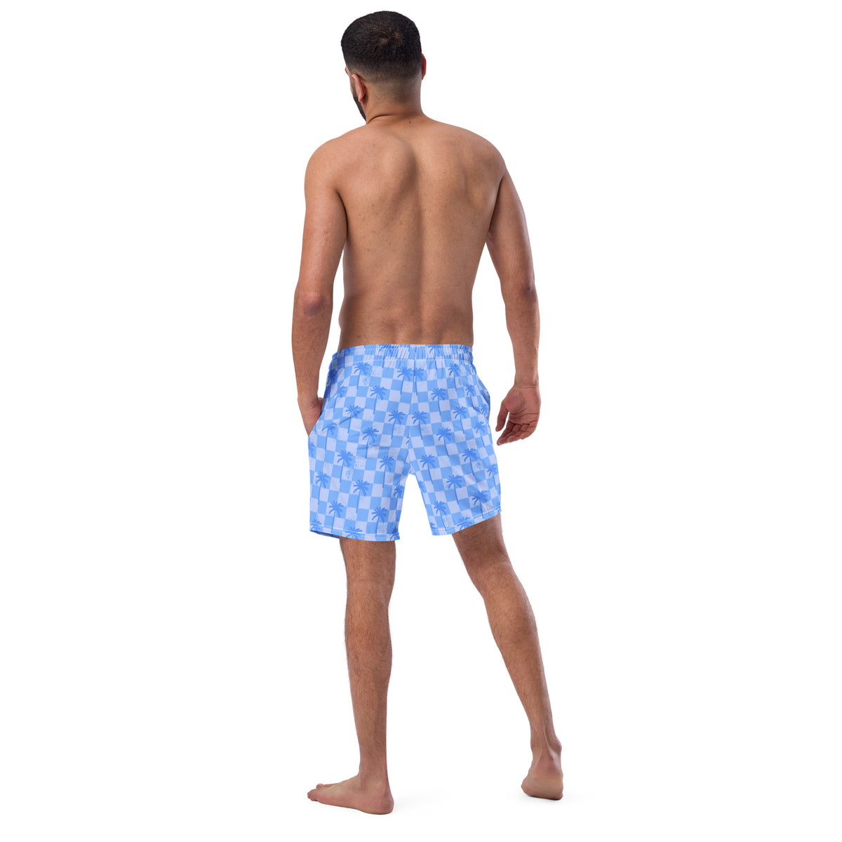 ECO MEN'S SWIM SHORTS - BLUE JORDY PALMS