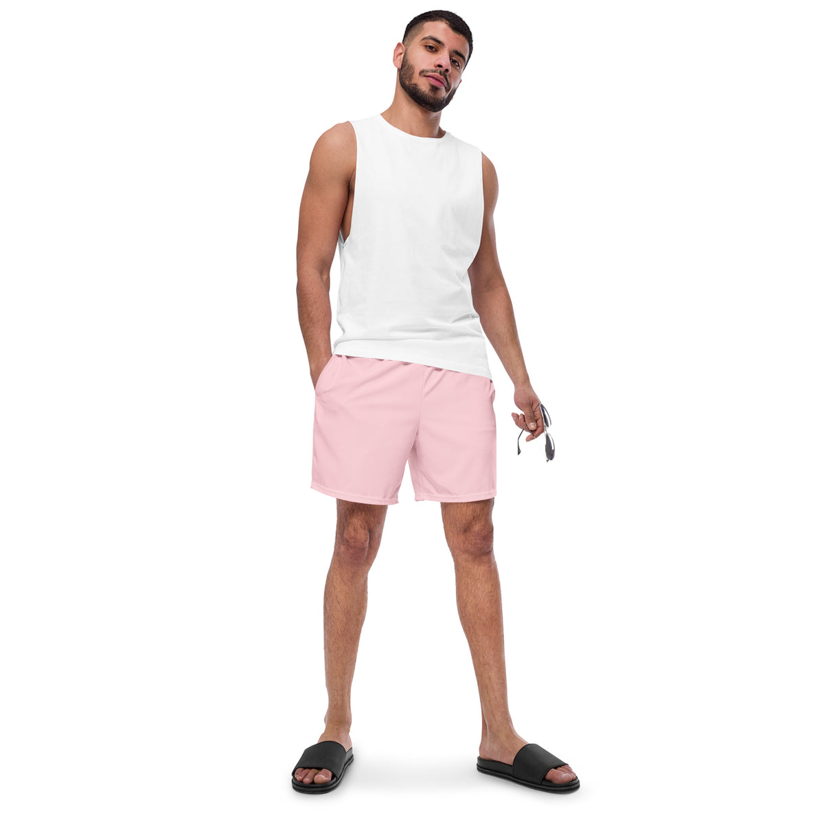 ECO MEN'S SWIM SHORTS - BLUSH PINK