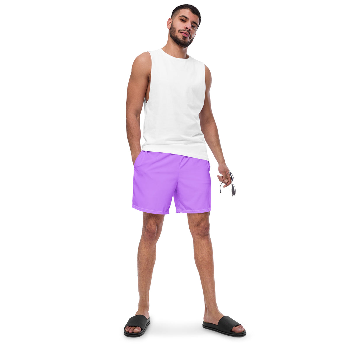 MEN'S ECO SWIM SHORTS - CANDY PURPLE