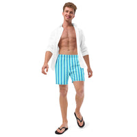 ECO MEN'S SWIM SHORTS - BLUE STRIPES