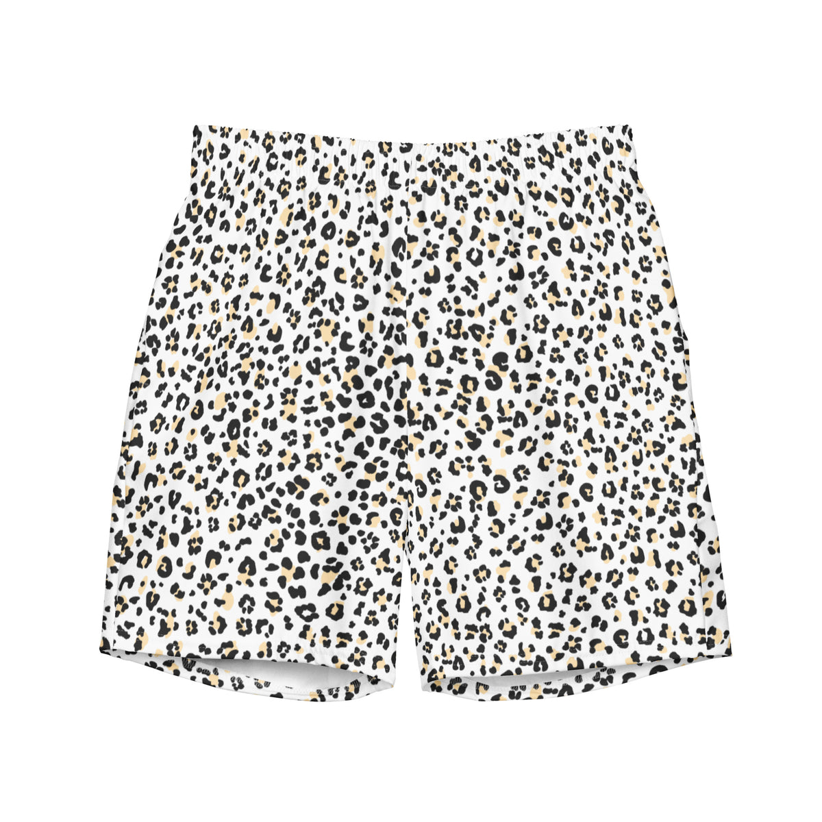 ECO MEN'S SWIM SHORTS | WHITE LEOPARD