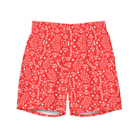 ECO MEN'S SWIM SHORTS | GARDEN PARTY RED