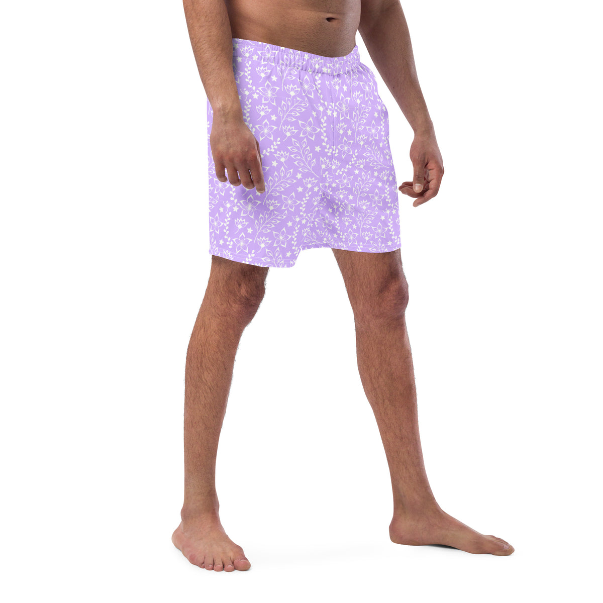 ECO MEN'S SWIM SHORTS | GARDEN PARTY LILAC