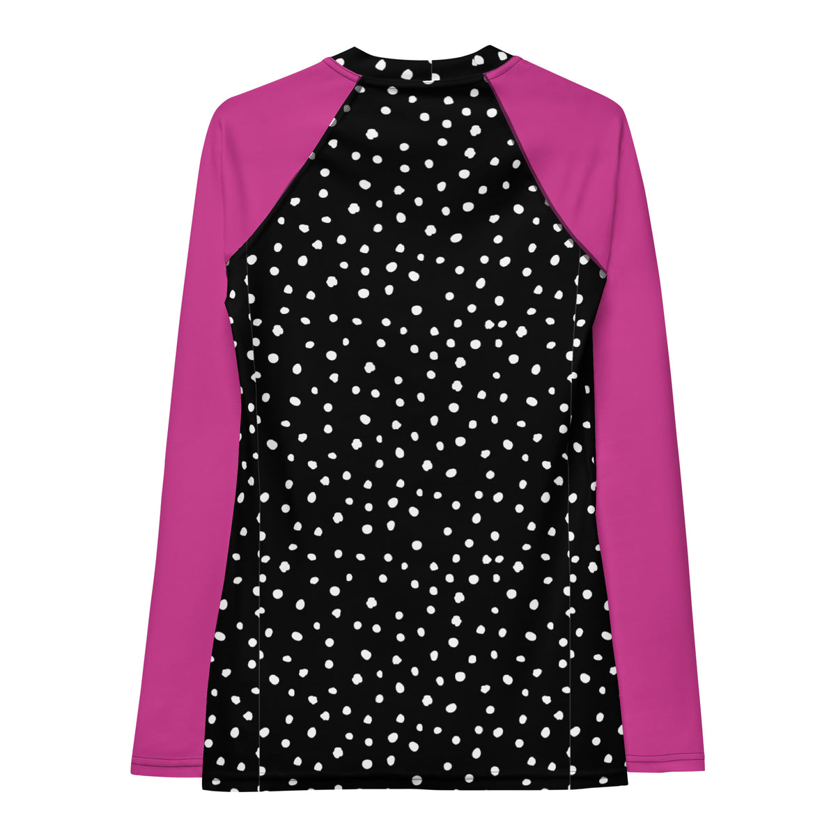 RASH GUARD ECO - PURPLE BLACK POLKA