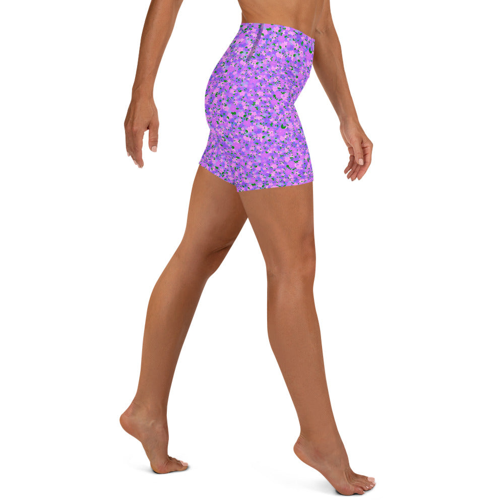 ECO BIKE SHORTS - DITSY PURPLES