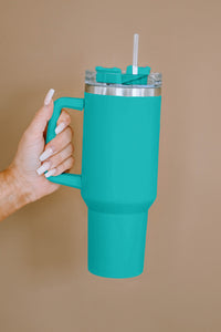 Purple 304 Stainless Steel Insulated Tumbler Mug With Straw