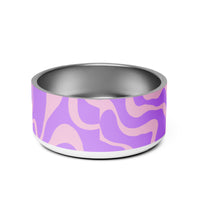 PET BOWL - PURPLE SWIRLS