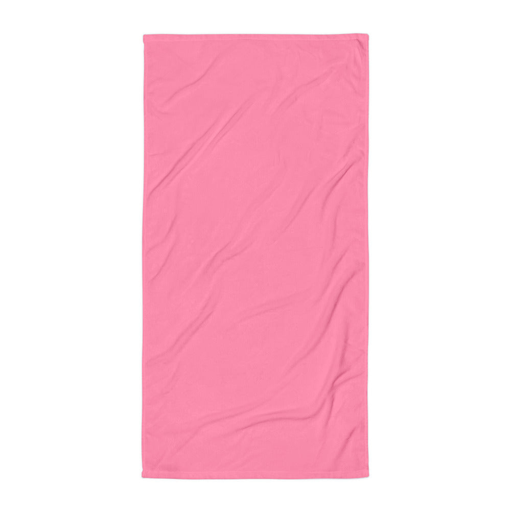 BEACH TOWEL - PINK SODA