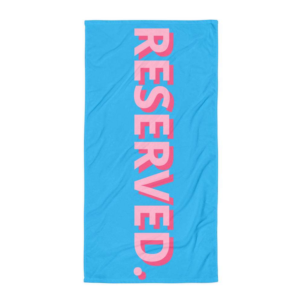 BEACH TOWEL - RESERVED BLUE&PINK