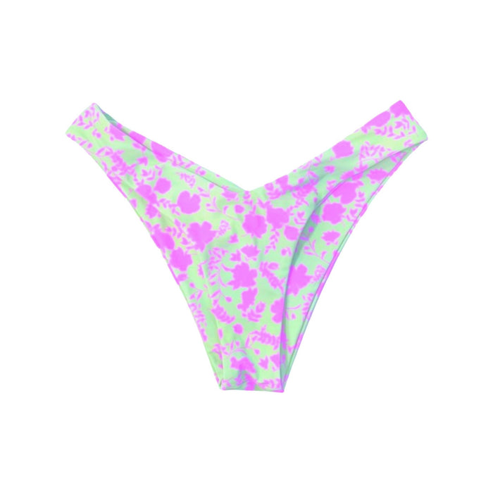 MALDIVES BIKINI BOTTOMS - PEPPERMINT BLOOM - PINKCOLADA