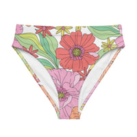 MIAMI ECO HIGH WAISTED BIKINI BOTTOM | RITA BLOOMS - PINKCOLADA