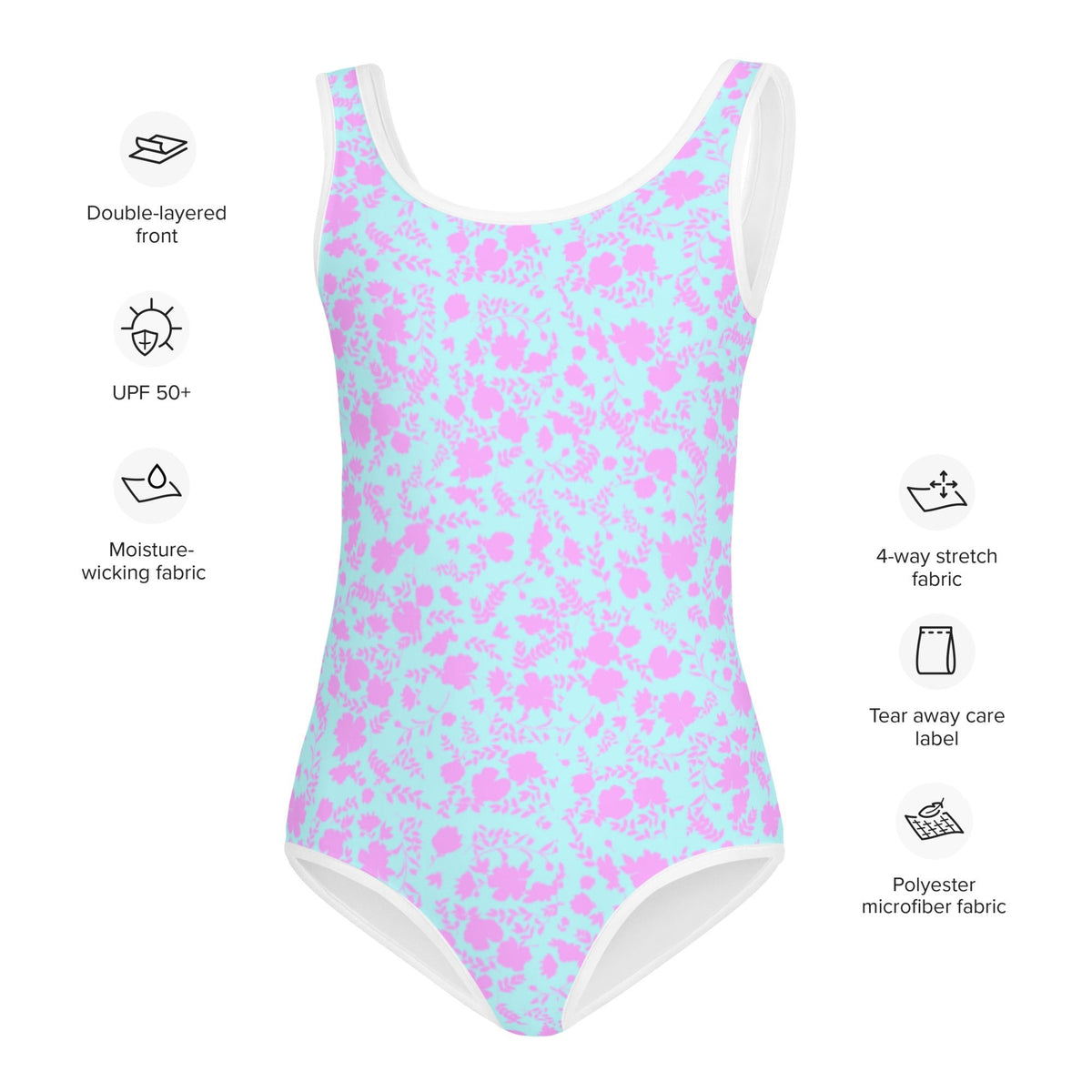 SOFIA KIDS SWIMSUIT | OHRID GARDEN - PINKCOLADA