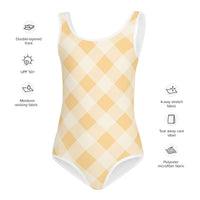 SOFIA KIDS SWIMSUIT | SUNRISE GINGHAM - PINKCOLADA